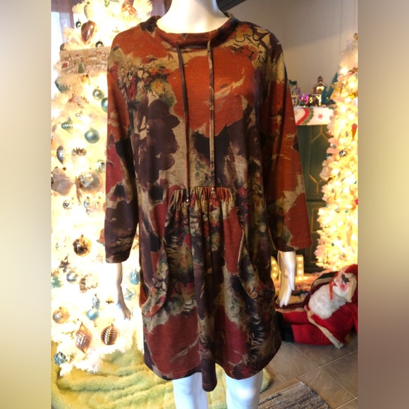 Floral Long Sleeve Dress by FRESH FX - Picture 6 of 11